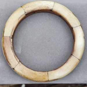 Heavy antique organic bone bracelet